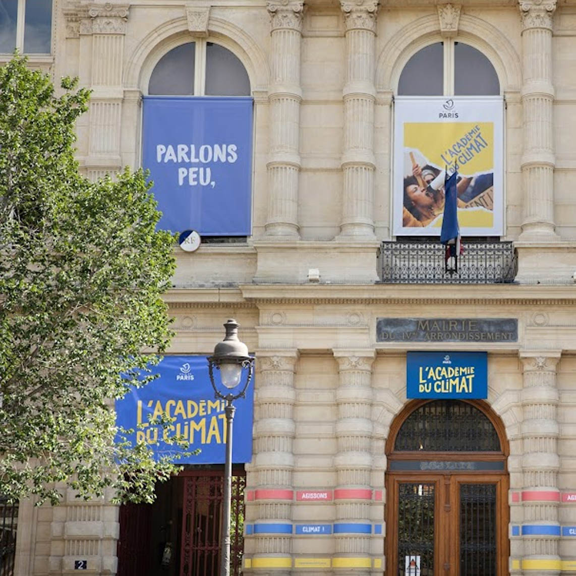 Façade de l'académie du climat